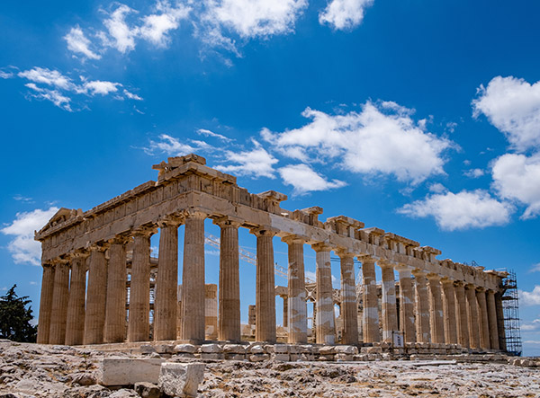 The Parthenon on the Acropolis of Athens